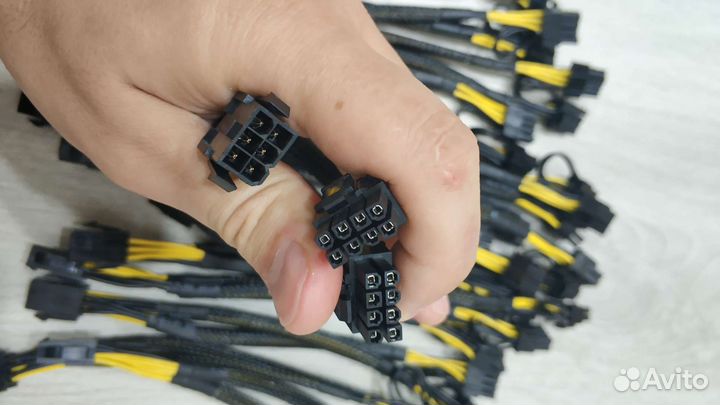 Переходники 6 pin на 2 по 8 pin VGA