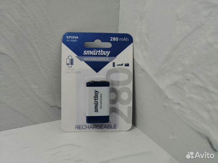 Аккумулятор NiMh Smartbuy 9V /1BL 280 mAh