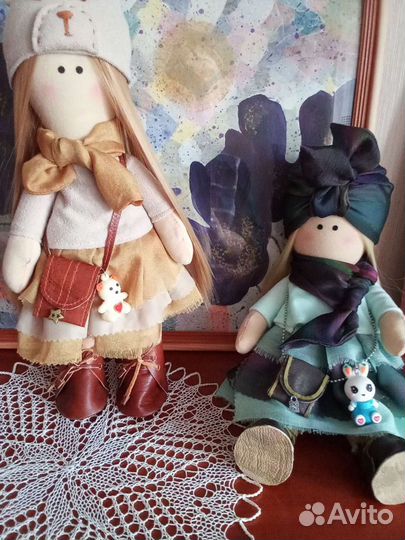 Кукла интерьерная текстильная