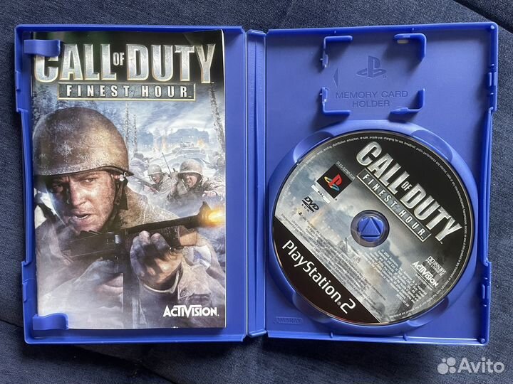 Игра для Sony PS 2, call of duty и black