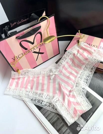 Трусики victoria secret розовые новые