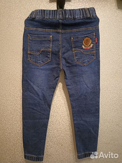 Джинсовые брюки на девочку 140