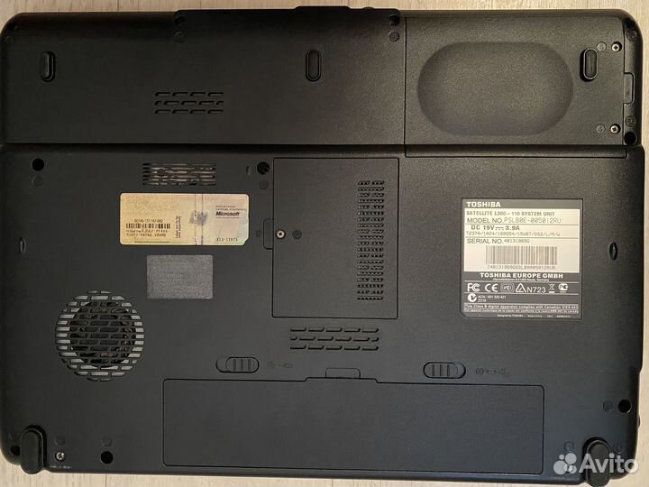 Ноутбук toshiba