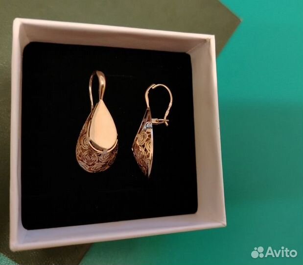 Золотые серьги 585 проба
