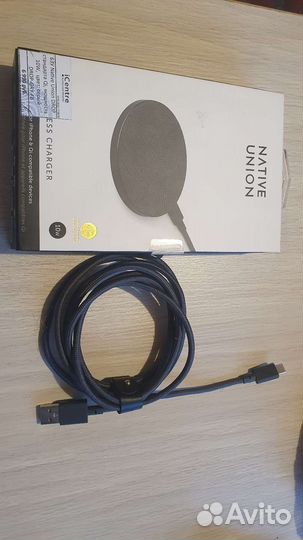 Беспроводная Зарядка iPhone Android Native Union