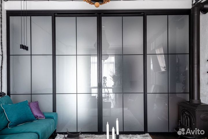 Стеклянные межкомнатные перегородки