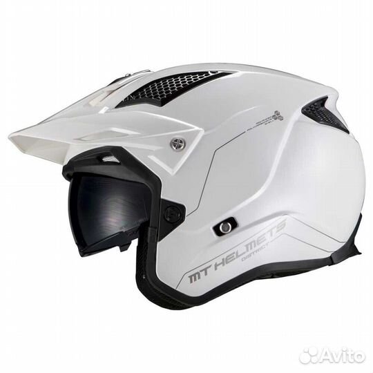 MT Helmets District SV S Solid Open Face Helmet Бе