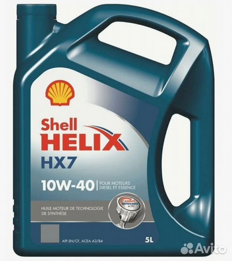 Масло Shell 10W40 Helix HX7 5 литров