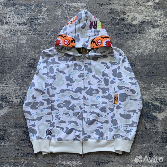 Bape Space Camo Tiger Full Zip hoodie