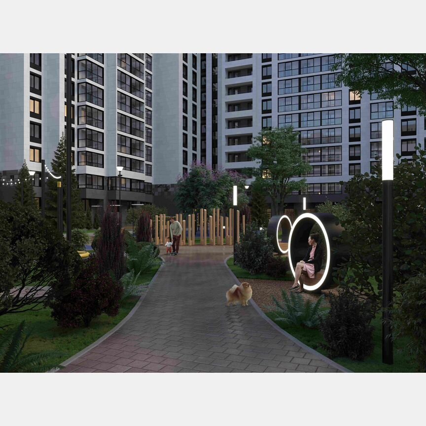 3-к. квартира, 95,5 м², 11/16 эт.
