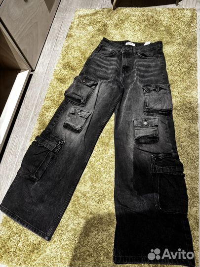 Джинсы cargo pull bear