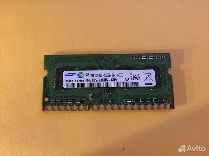 DDR3/DDR3L sodimm 2gb планка для ноутбука