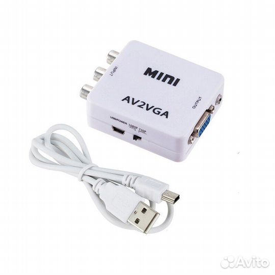 Мини преобразователь видеосигнала с VGA на AV(3RCA