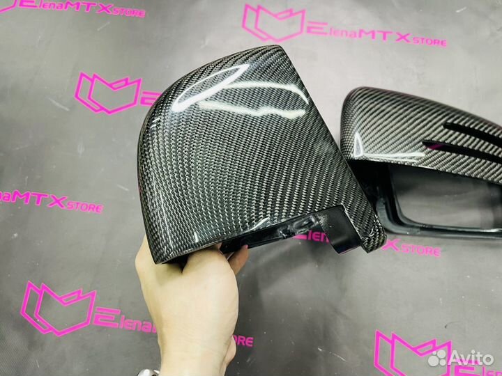 Накладки зеркал Мерседес W 292 W463, карбон