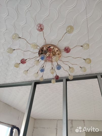 Люстра потолочная бу