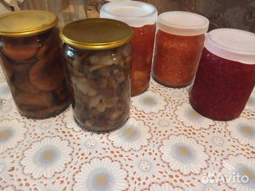 Грибы, варенье, облепиха