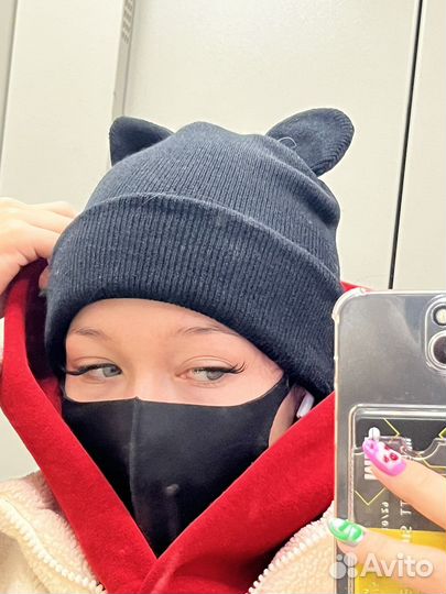 Шапка с ушками