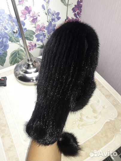 Шапка норковая женская