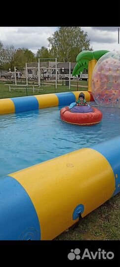 Детский надувной бассейн бу, роллер, лодочки