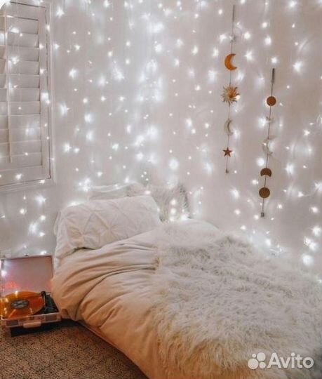 Гирлянда светодиодная штора, нить