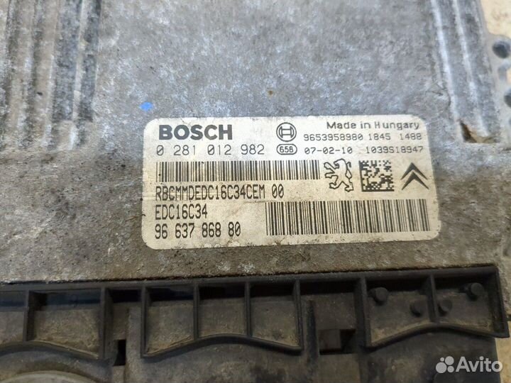 Блок управления двигателем Peugeot Expert, 2007