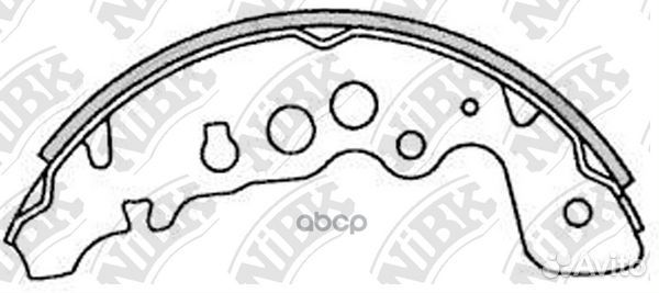 Колодки тормозные барабанные зад FN9958 NiBK