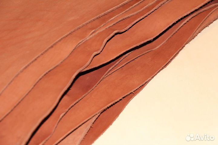 Натуральная кожа. Пола. Цвет коньяк