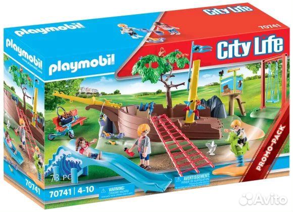 Playmobil 70741 Детская площадка с кораблём