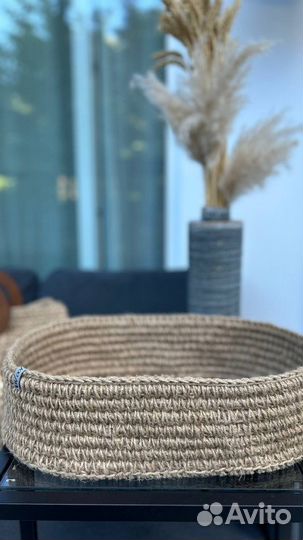 Корзина из джута