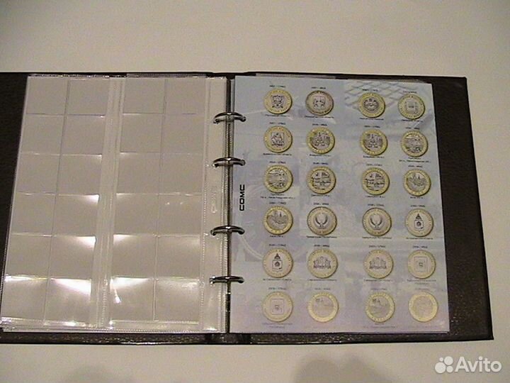 Альбом для юбилейных 2, 5 и 10 рублевых монет