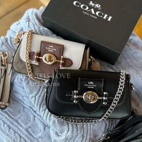 Сумка coach винтаж 2 цвета натуральная п кожа