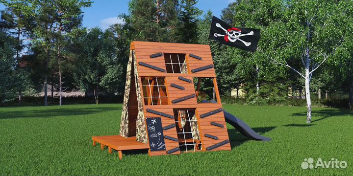 Спортивный домик Савушка База-3 (милитари)