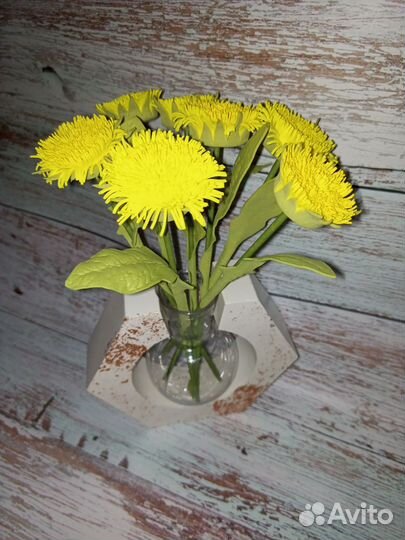 Ваза из гипса с колбой