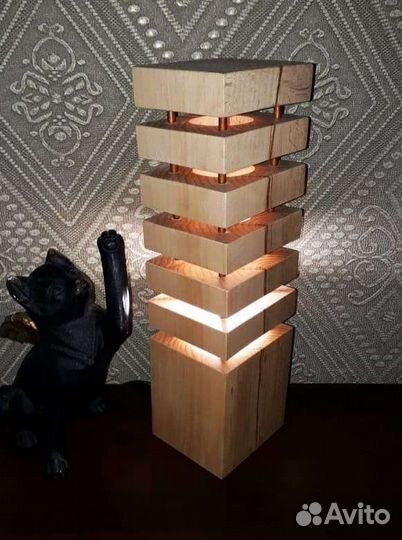 Светильник настольный Лофт авторская ручная работа