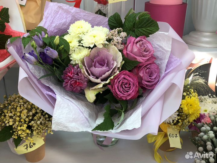 Букеты из живых цветов