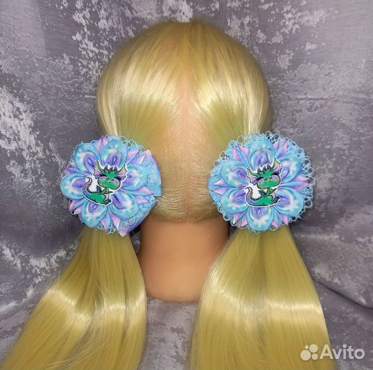 Новогодние бантики ручной работы