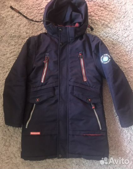 Зимняя парка для мальчика 152-158