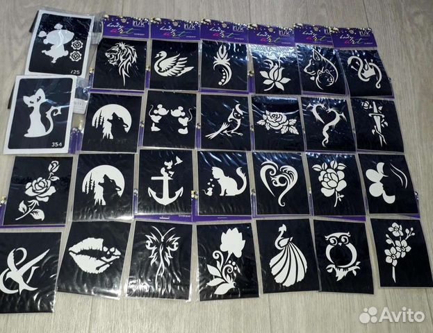 Трафарет для временных тату цена за 1 шт