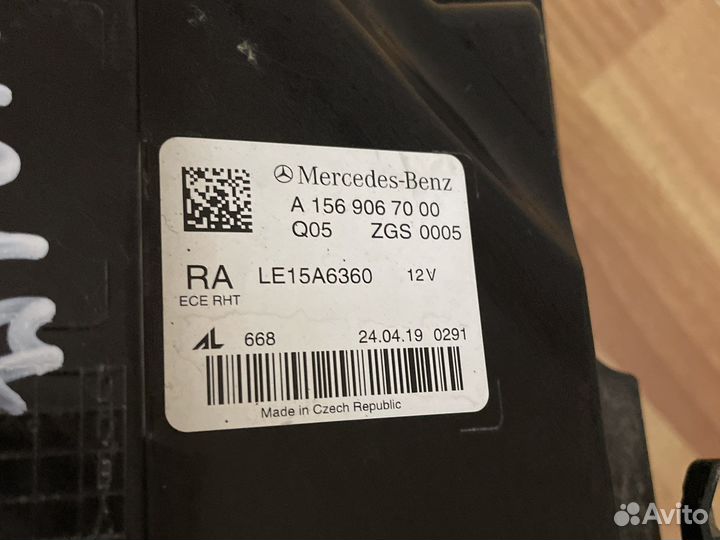 Фара правая Mercedes Benz GLA-Class