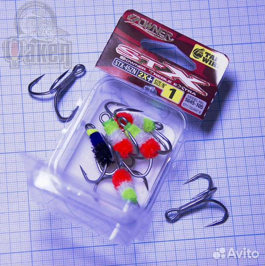 Вибы на судака, раттлины, тройники подвески Факел