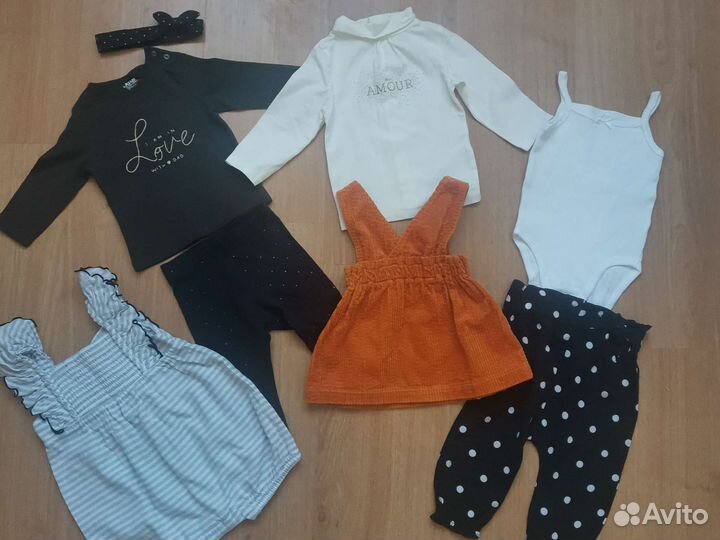 Одежда на девочку kiabi 56-74 1-9 месяцев
