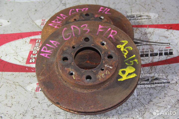 Тормозной диск перед c Honda Fit Aria GD8 L15A