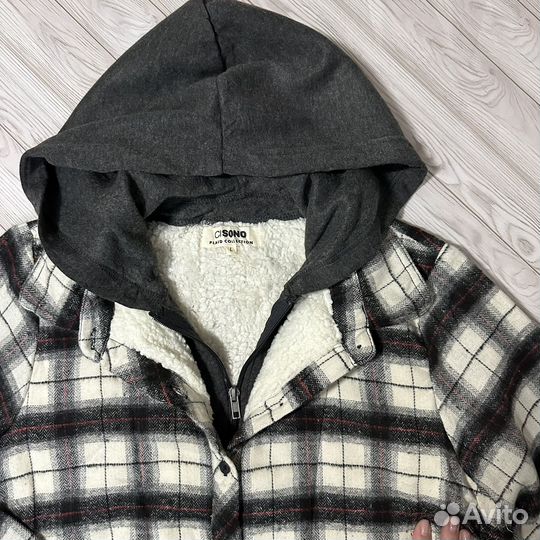 Рубашка с подкладом из шерпы cisono L 50