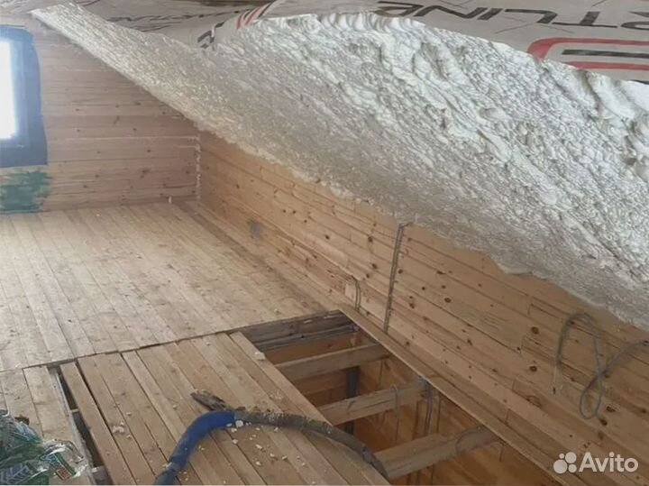 Утепление пеноизолом