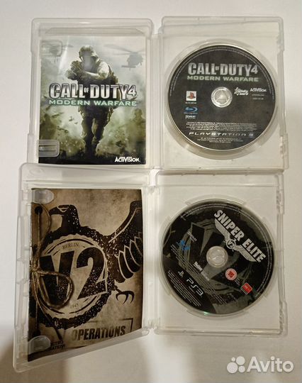 Sniper elite v2 + Cod4 Ps3