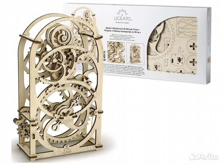 Конструктор 3D-пазл ugears Таймер 70004