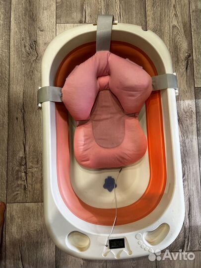 Ванночка для купания складная с термометром