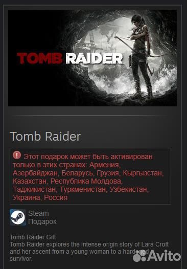 Tomb Raider 2013 Steam Gift