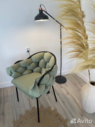 Мягкий стул Мишлен из велюра от производителя