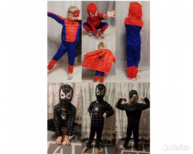 Человек-паук, Гвен, Бэтмен, Супермен, Железный чел